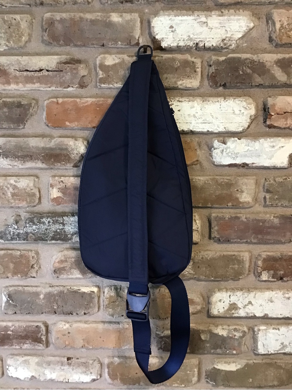 Vera Bradley Women's Ultralight Essential Scroll Navy Quilted Sling Backpack - Picture 6 of 10